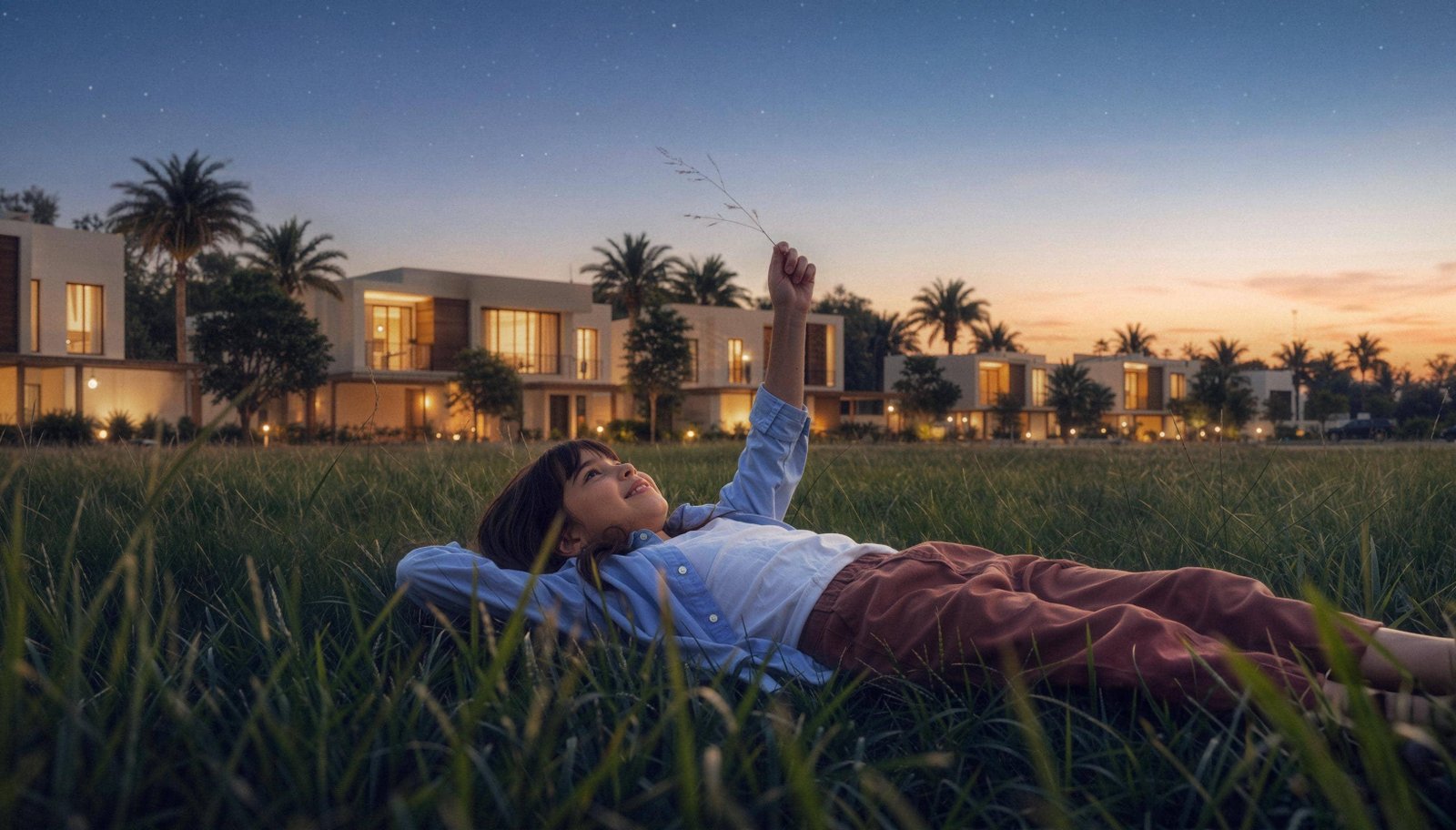 Al Ghadeer Gardens Abu Dhabi UAE hero slider featuring family‑friendly outdoor spaces, shaded paths, and contemporary architectural design.